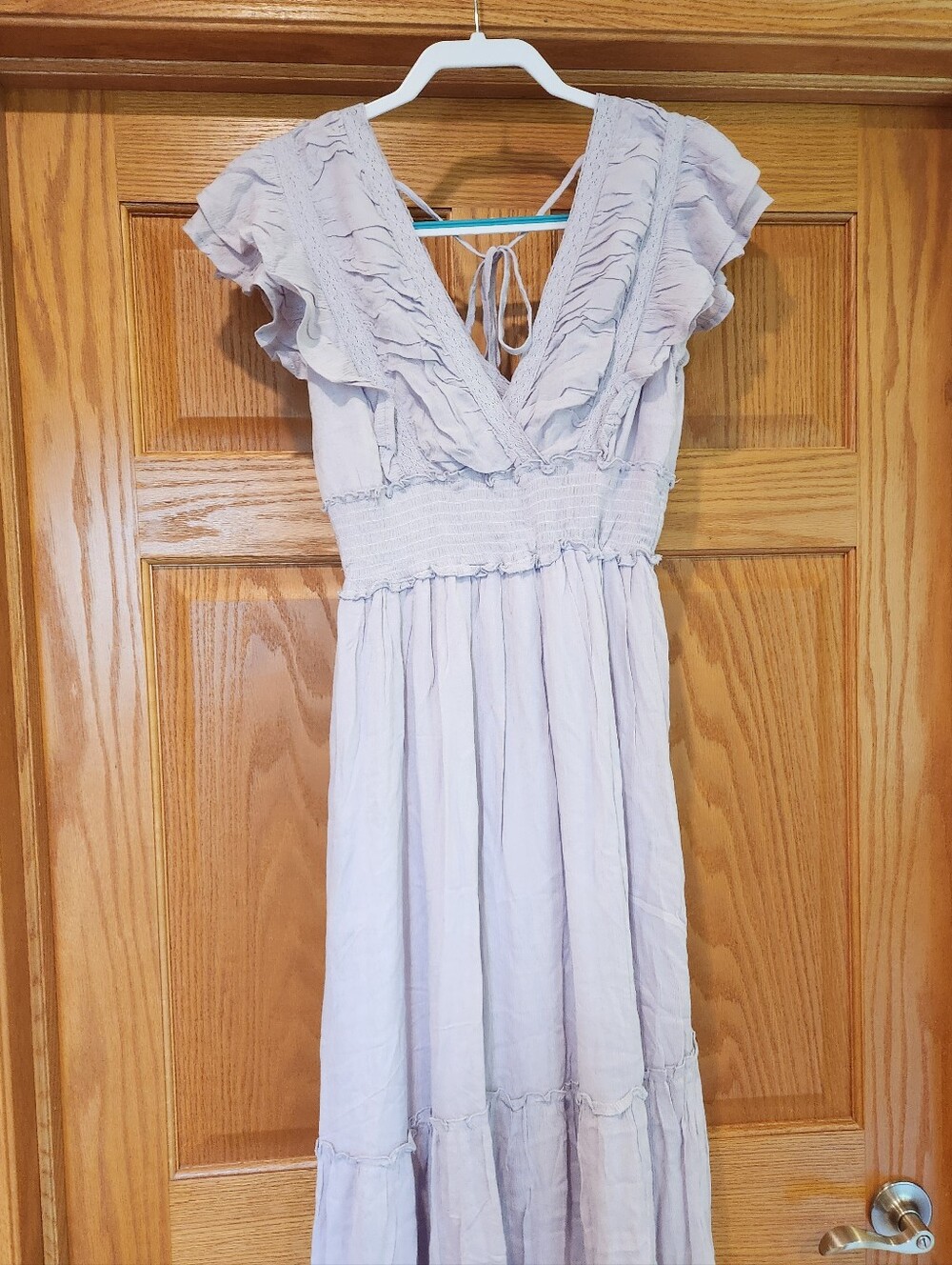 In Loom Lilac Deep V Sleeveless Dress Size Medium New With Tags